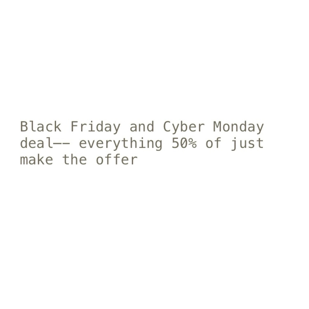 Everything is 50% off
